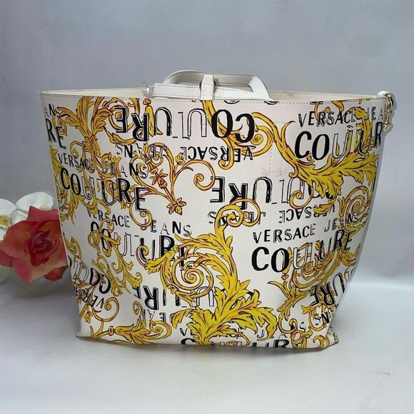 Versace Couture Jeans Tote & Pouch - Picture 2 of 12